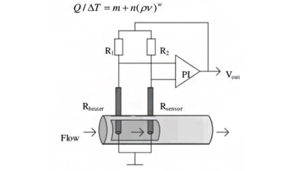 热式气体质量星空(中国)的基本测量原理（图）